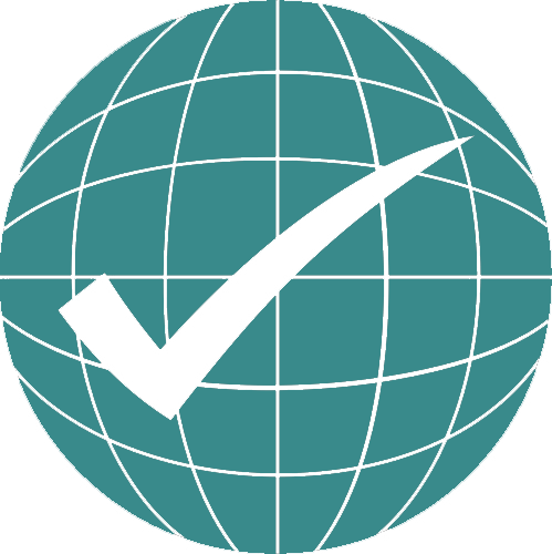 Oversight globe and check logo